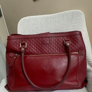 ❌SOLD❌Gucci Microguccissima Red Leather Tote